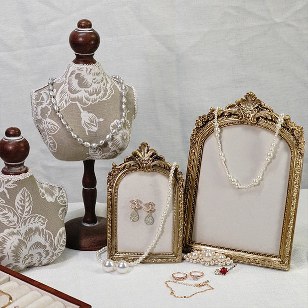 1PC Exquisite Vintage Photo Frames Elegant Beautiful Golden Resin Photo Frame Living Room Decoration Wedding Gift Photo Frames