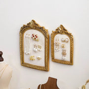 Vintage Resin Velvet Jewelry Display Stand Retro Necklace Bracelet Earring Pendant Display Props Holder Classic Jewelry Stand