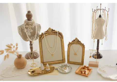 Necklace Display Bust Stand Grace Jewelry Chain Organizer Women Decor Jewelry Display Bust Mannequin for Trades Shows Countertop