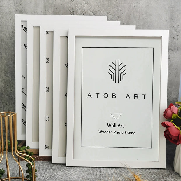 5Pcs Wooden Photo Frames For Picture Wall 10X15 15X20 20X25 A4 Pictures Frame Stand For Pictures Certificate Commemorative Gift