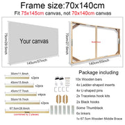 30x40 40x50 60x90cm Canvas Frame Wooden Frames Wooden Photo Oil Painting Canvas Diamond Painting Frames Canvas Wood Wall Frame