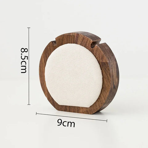 Luxury Necklace Display Portrait Model Wooden Window Jewelry Displays Rack Counter Bracelet Ring Organizer Display Props