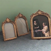 French Vintage Baroque Resin Picture Frame Wall Hanging Home Decor Artistic Luxury Tabletop Display Photo Frame