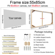 30x40 40x50 60x90cm Canvas Frame Wooden Frames Wooden Photo Oil Painting Canvas Diamond Painting Frames Canvas Wood Wall Frame