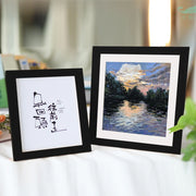 Customized Photos Square Wood Photo Frame For Wall Hanging Wood Picture Frame Stand For Pictures Photo Decor Commemorative Gift