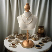 Necklace Display Bust Stand Grace Jewelry Chain Organizer Women Decor Jewelry Display Bust Mannequin for Trades Shows Countertop