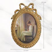 Resin Picture Frame Vintage Photo Frame Desktop Photo Display Holder for Housewarming Home Decoration