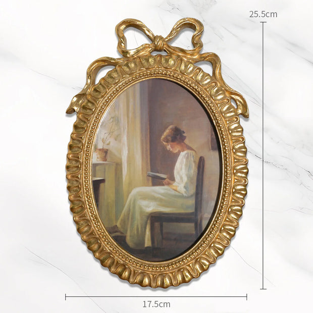 Resin Picture Frame Vintage Photo Frame Desktop Photo Display Holder for Housewarming Home Decoration