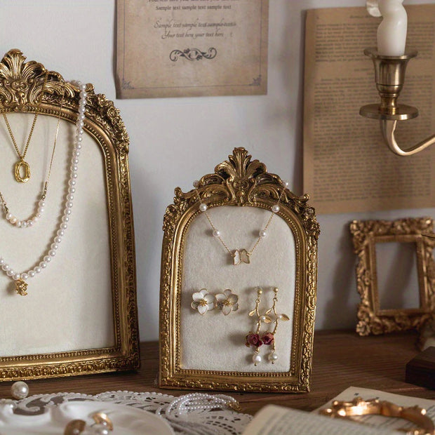 1PC Exquisite Vintage Photo Frames Elegant Beautiful Golden Resin Photo Frame Living Room Decoration Wedding Gift Photo Frames
