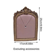 1PC Exquisite Vintage Photo Frames Elegant Beautiful Golden Resin Photo Frame Living Room Decoration Wedding Gift Photo Frames